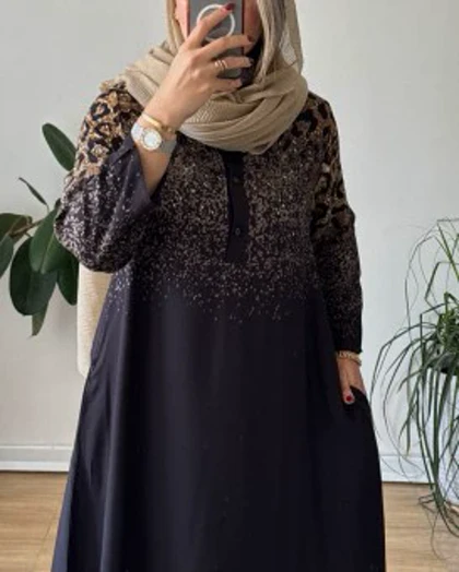 پیراهن مانتویی نخی لیدا