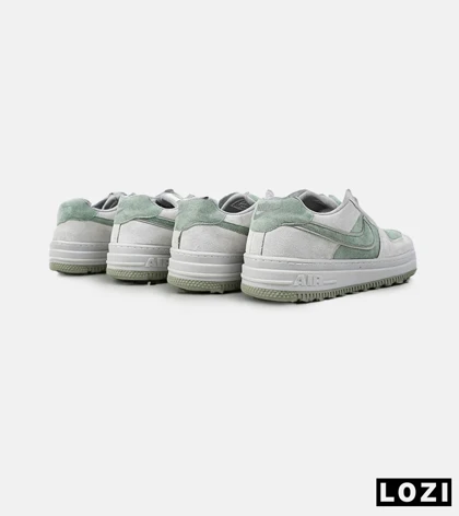کفش کتانی بزرگ پا طوسی سبز NIKE AIR FORCE مدل 4423