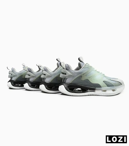 کفش کتانی مردانه سبز خاکستری مشکی ADIDAS Customize Run