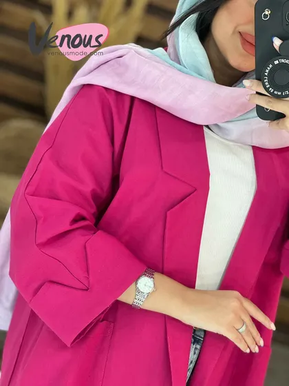 مانتو کتی یقه مثلثی