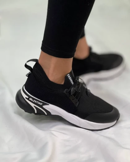 کتانی زنانه کش بافت جورابی کبریتی