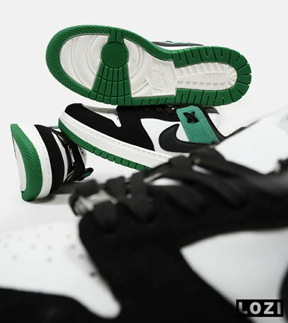 کفش کتانی مردانه مشکی سفید سبز نایک NIKE SB