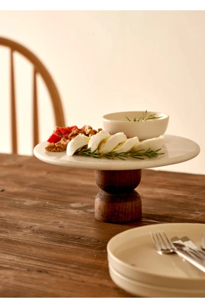 ظرف ارائه Bella Maison مدل Olmo مرمر - طبیعی