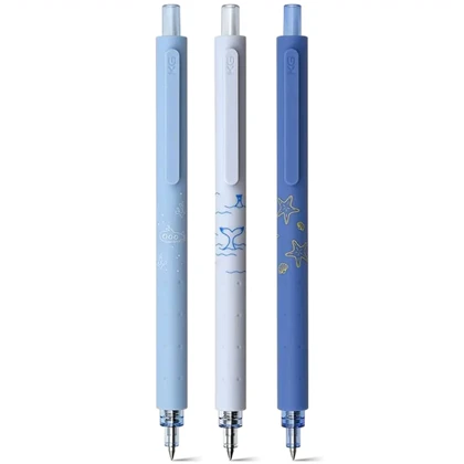 خودکار مشکی ژله ای کاکو ( KACO K1028) نوک 0.5 میلی‌متری 3 عددی مدل Ocean