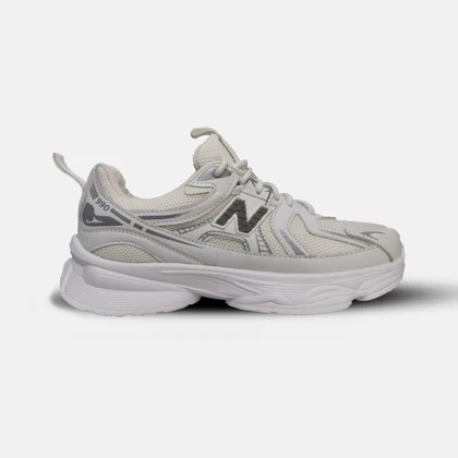 کفش کتانی نیوبالانس 990 سفید نقره ای مردانه و زنانه کد 284061