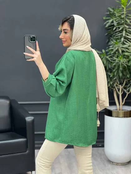 مانتو جلو بسته پیچک