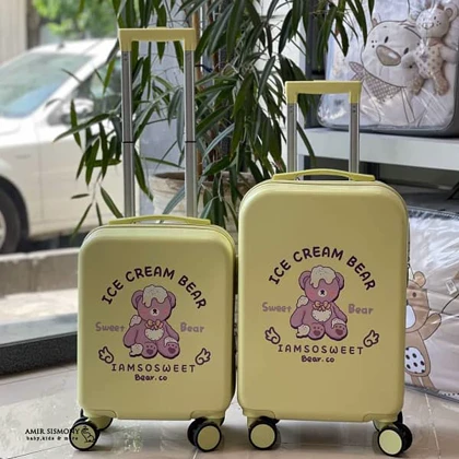 چمدان کودک طرح خرس بستنی ICE CREAM BEAR