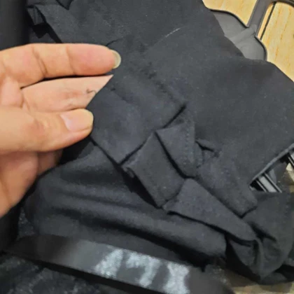 پیراهن دخترانه مشکی توردار مجلسی