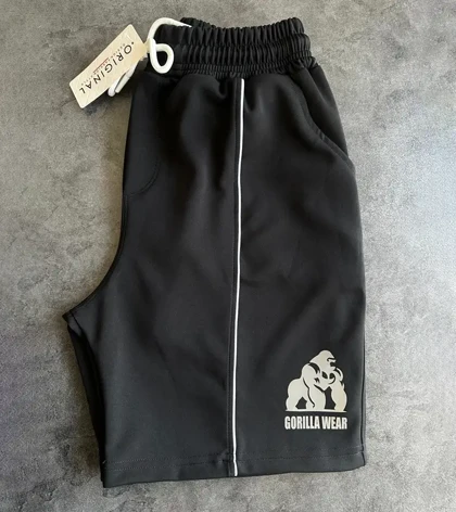 شلوارک ورزشی مردانه پارچه غواصی | شلوارک ورزشی مردانه پارچه غواصی Gorilla Wear کد 5573