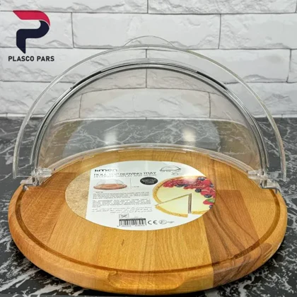 ظرف کیک کف چوبی لیمون