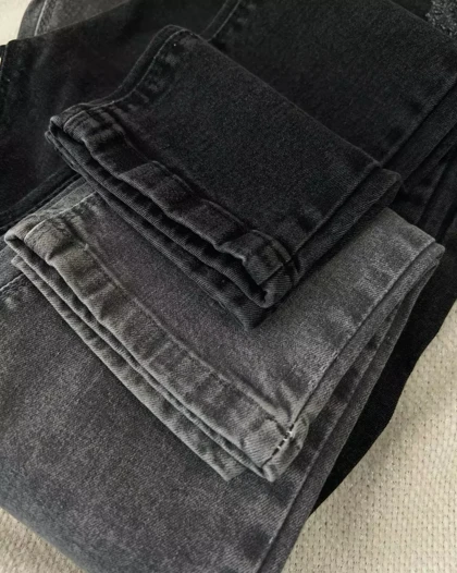 شلوار جین جذب طوسی/زغالی کد 5354