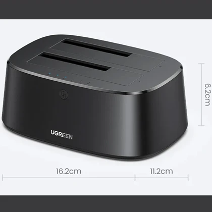 داک هارد 2.5 اینچ و 3.5 اینچ 2 سینی USB 3.0 یوگرین ugreen CM198 50857