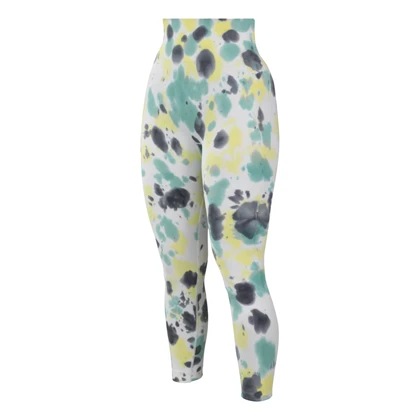 لگ سیملس ورزشی زنانه مدل G0029 سفید سبز