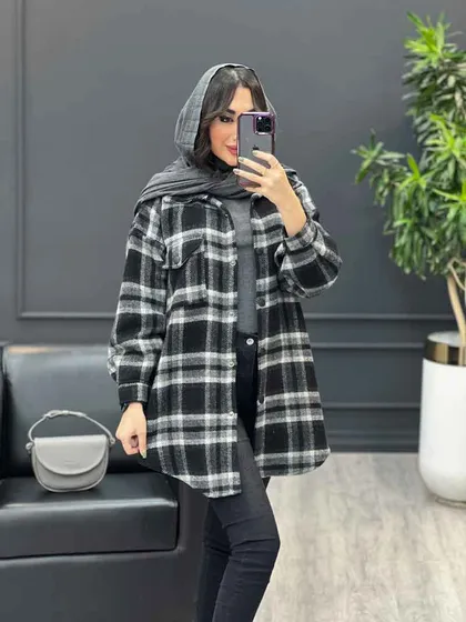 شکت چهارخونه تک جیب