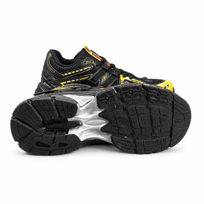 کتانی مردانه نیوبالانس مشکی سفید طلایی New BALANCE 1906