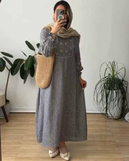 مانتو عبایی پاپیون