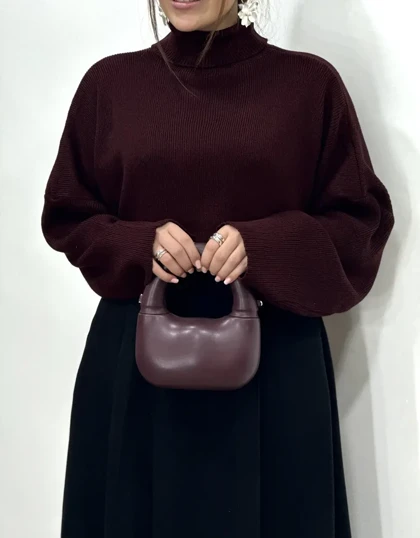 پلیور بافت یقه اسکی وانیا 6