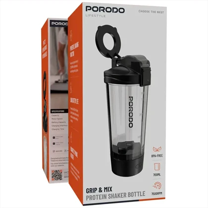 شیکر پورودو Porodo مدل PDFFX396 ظرفیت 700ml با هولدر