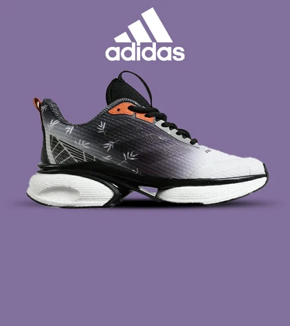 کفش کتانی مردانه و زنانه سفید خاکستری Adidas PureBoost v02 مدل 7189