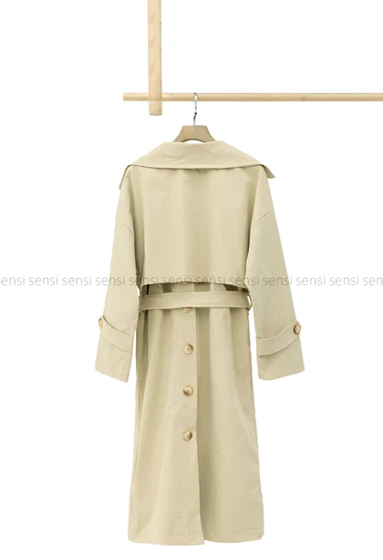 بارانی آستر دارپشت چاک‌دار@@ کد1004287