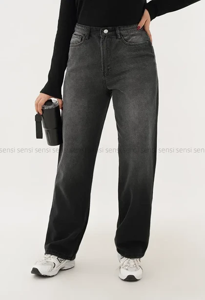 شلوار جین نیم بگ رگولارکد1005006