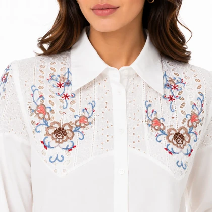 شومیز زنانه گلدوزی وارداتی