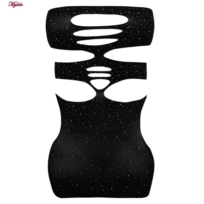 سرهمی فانتزی مشکی مدل نگین‌دار کد 4860-7143