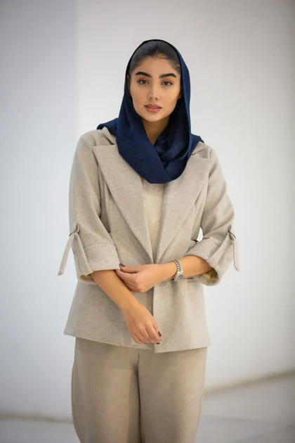 کت زنانه فوتر بغل سگک دار