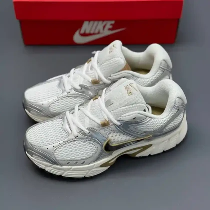 کفش نایک وی فایو کی ران سفید قهوه ای Nike V5K Run White Brown