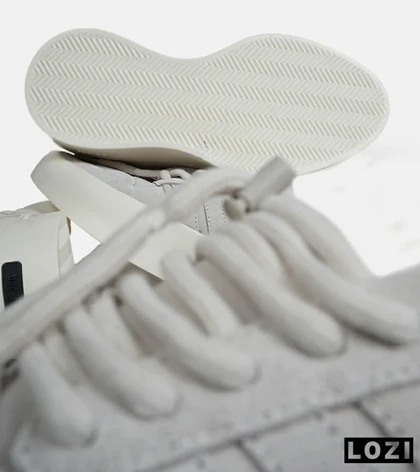 کفش کتانی مردانه طوسی کرم ADIDAS X Fear of God Athletics ’86 Lo Clay