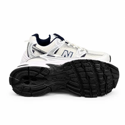 کفش کتانی بزرگپا مدل نیوبالانس 530 سفید سرمه ای New Balance