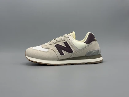 نیوبالانس 574 کرم زرشکی/New balance 574