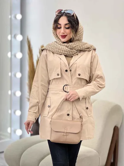 بارانی ژیله دار ساینا