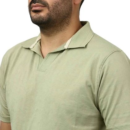 پولوشرت آستین کوتاه یقه شکاری مردانه سیزر مدل 15611954