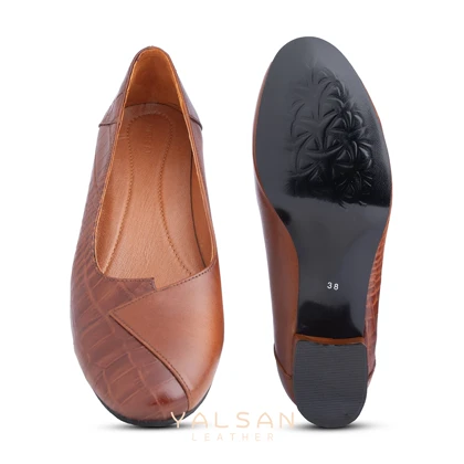 ست کیف و کفش زنانه چرم یلسان مدل لیان کد 906- AYSU-GC