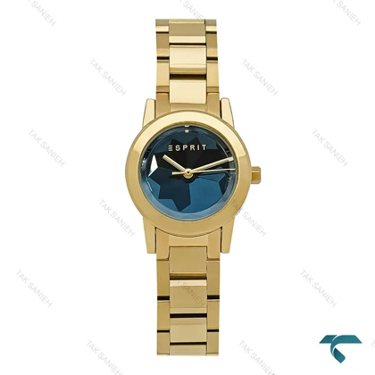 ساعت اسپریت زنانه طلایی صفحه کهربایی Esprit-8211-L