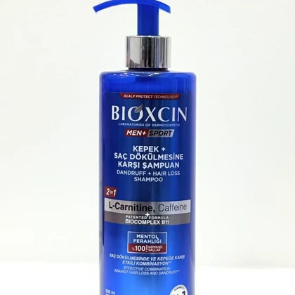 شامپو ضد شوره و ضد ریزش مو مردانه Bioxcin Men Sport – 500 میلی‌لیتر