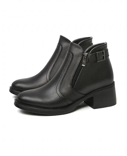 نیم بوت زنانه روزمره بغل زیپ مدل NB-8986