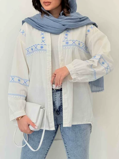 شومیز گلدوزی آدلیا