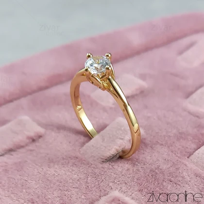 انگشتر زنانه تک نگین ژوپینگ 30117