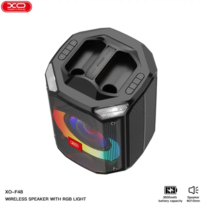 اسپیکر بلوتوثی ایکس او XO مدل F48 با نور RGB و توان 40 وات
