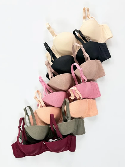 سوتین تک اسفنجی فنر دار نگین‌دار