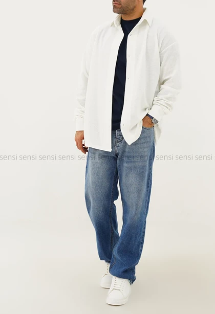 پیراهن مردانه جلو دکمه کد20000062