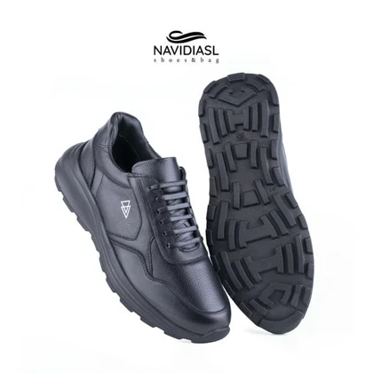 کفش مردانه چرم اسپرت طبی کد 6026025