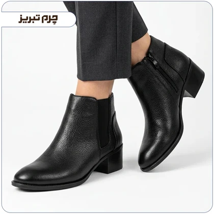نیم بوت زنانه چرم تبریز مدل B620