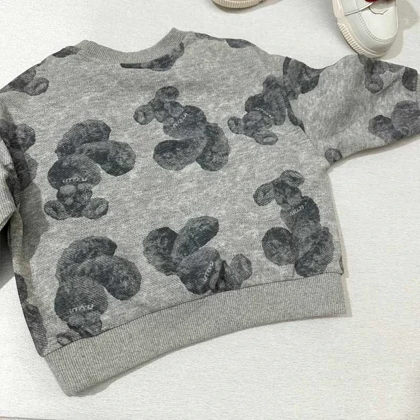 بلوز طوسی بچه گانه تک جیب اورجینال