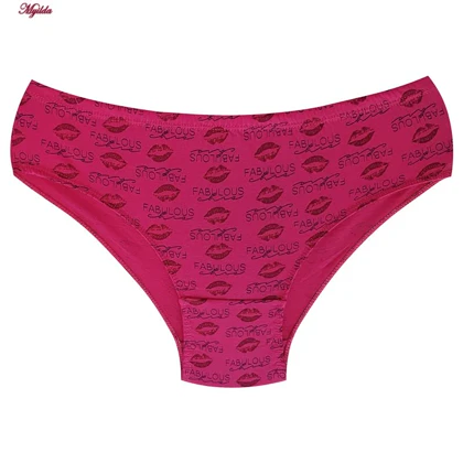 شورت زنانه آیدا مدل اسلیپ چاپی کد 4949 بسته 6 عددی