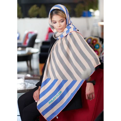 روسری نخ نیلا پاییزه