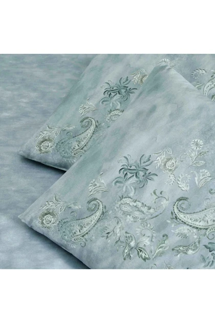 سرویس روتختی دو نفره Taç مدل Silves پنبه - آبی