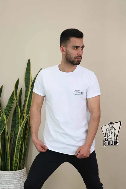 تیشرت یقه گرد LACOSTE